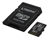 Micro SD Card 128GB Kingston + SD adapter SDCS3/128GB class 10