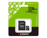 Micro SD Card 128GB Kingston + SD adapter SDCS3/128GB class 10