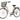 Bicikla city Vennsini diamante 26/V-BRAKE/6 brzina/sa korpom/belo crvena